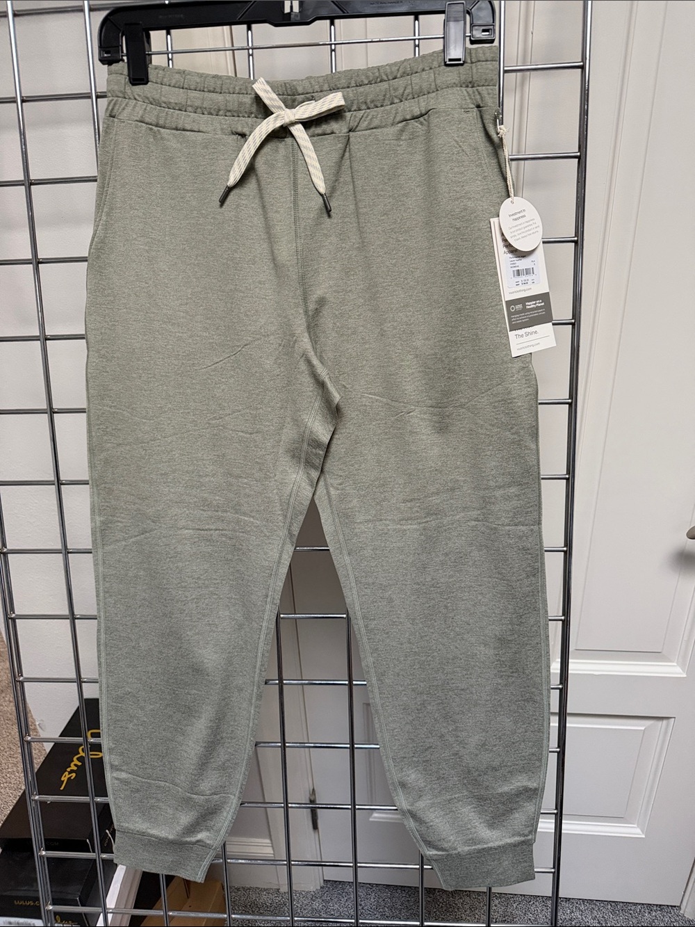 Vuori Olive Green Performance Drawstring Joggers
